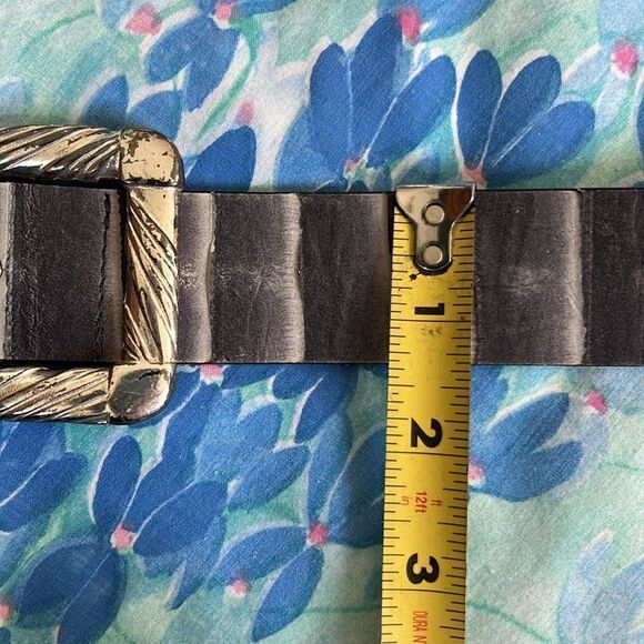 Vintage Leather Post & Co Art Moda Exotic Belt - L (?) - Picture 11 of 12